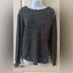 Pink Clover Gray Crew Neck Sweater